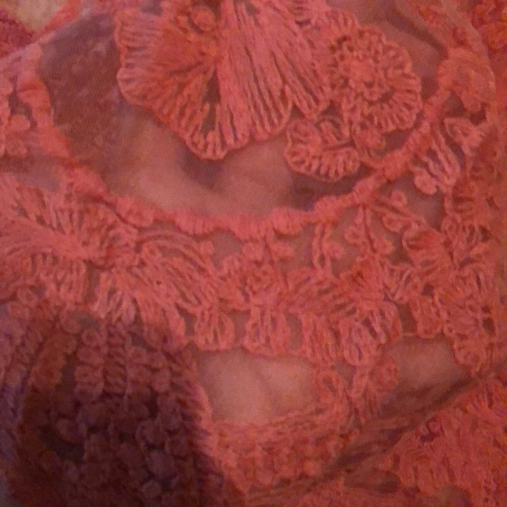 Entro Pink Asymmetrical Maxi Skirt with Slit - Picture 5 of 7
